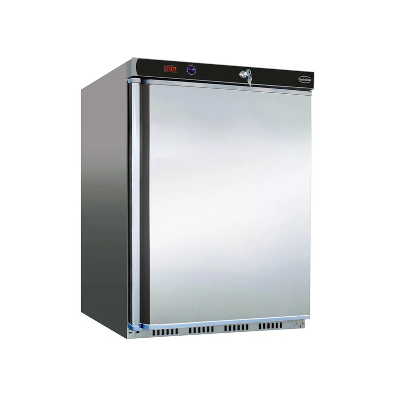 Réfrigérateur Sous Comptoir 1 Porte 130L Inox HR200 – Positif, +2/+8 °C