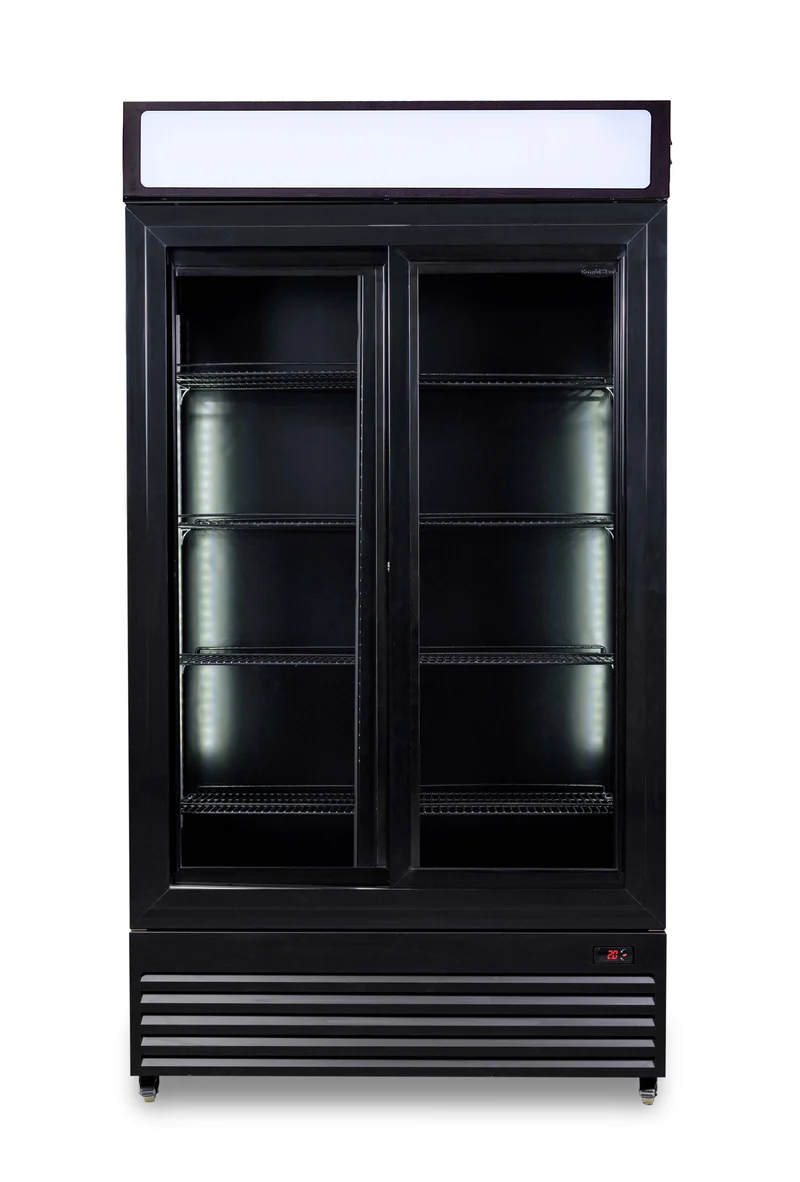 Armoire Réfrigérée Portes Coulissantes Bez-780 Noire – Réfrigérateur, +2/+10 °C
