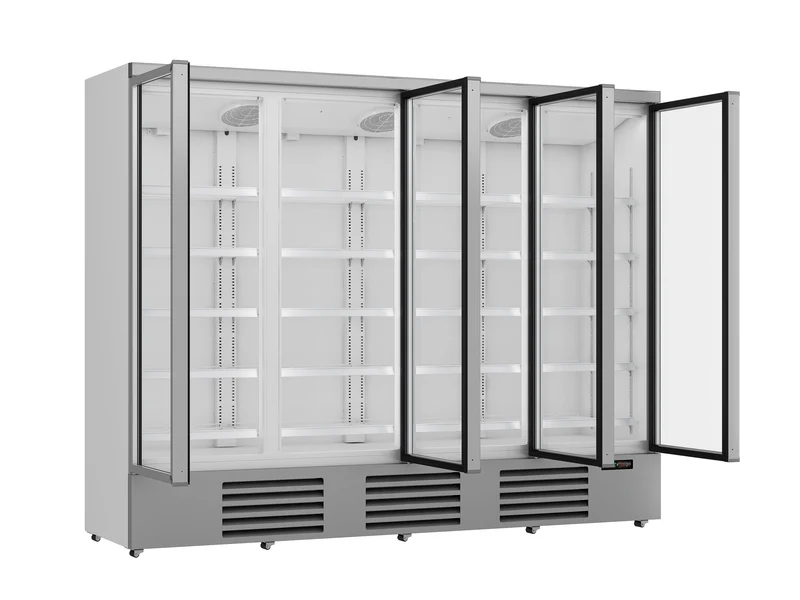 Armoire Réfrigérée Vitrée 4 Portes Jde-2025R Blanche – Réfrigérateur, 0/+10 °C