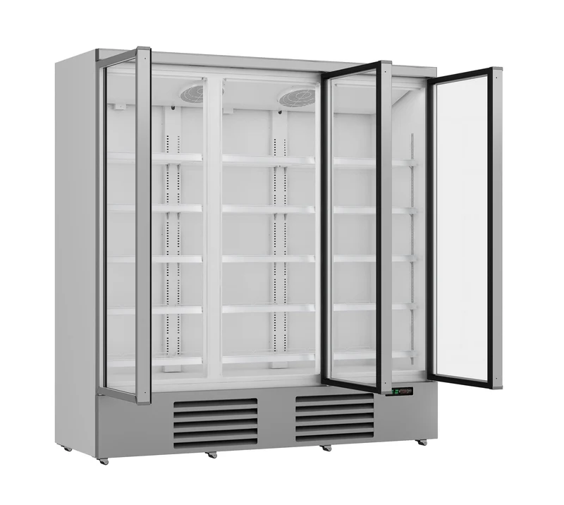 Armoire Réfrigérée Vitrée 3 Portes Jde-1530R Blanche – Réfrigérateur, 0/+10 °C