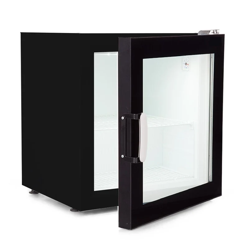 Congélateur de Comptoir Vitré Crème Glacée 73L Noir – 5 Bacs 5L, -18/-22 °C