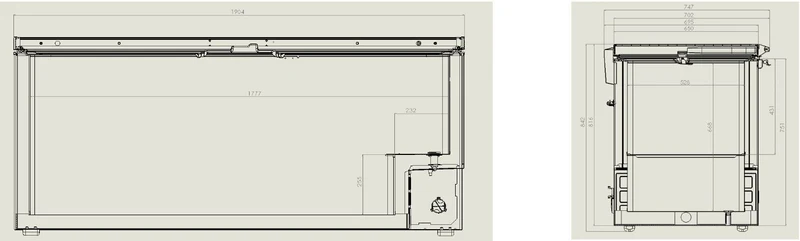 Congélateur Bahut Couvercle En Inox 635 L