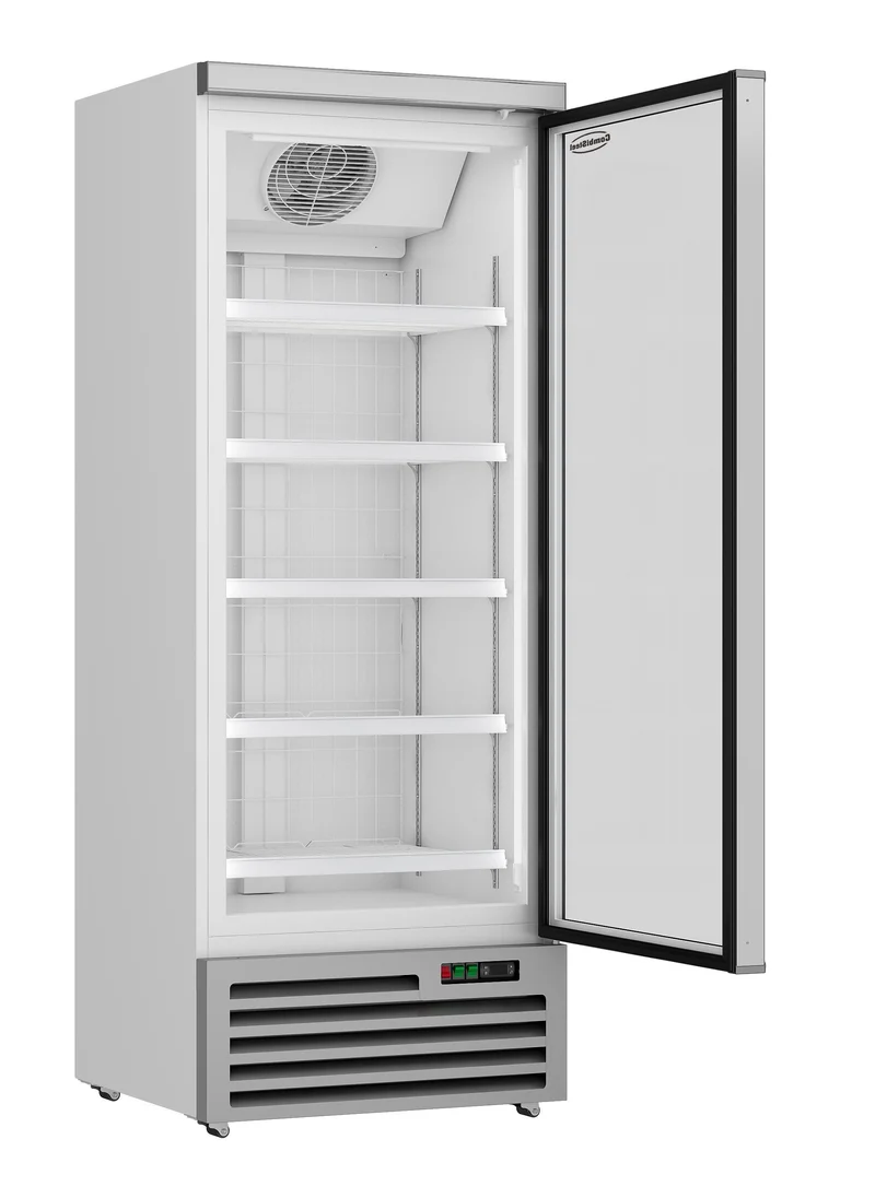 Armoire Négative Vitrée 1 Porte Jde-600F Blanche – Congélateur, -18/-22 °C