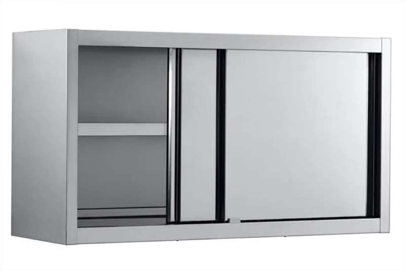 Armoire Murale Inox Portes Coulissantes 1600 × 400 mm – 1 Tablette