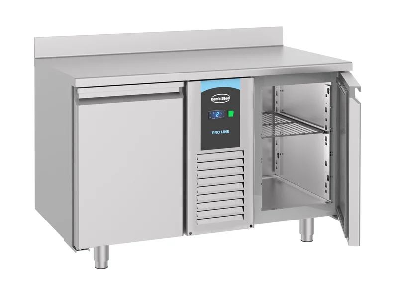 Table Réfrigérée Inox Bord Relevé 2 Portes 1300 Monobloc Energy Line – Réfrigérateur, -2/+8 °C