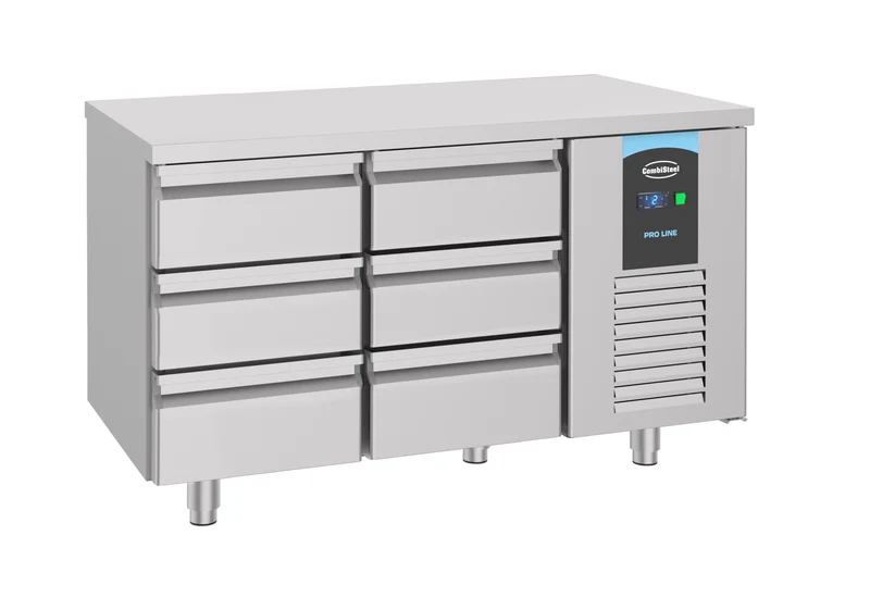Table Réfrigérée Inox 6 Tiroirs 1400 Energy Line – Réfrigérateur, -2/+8 °C