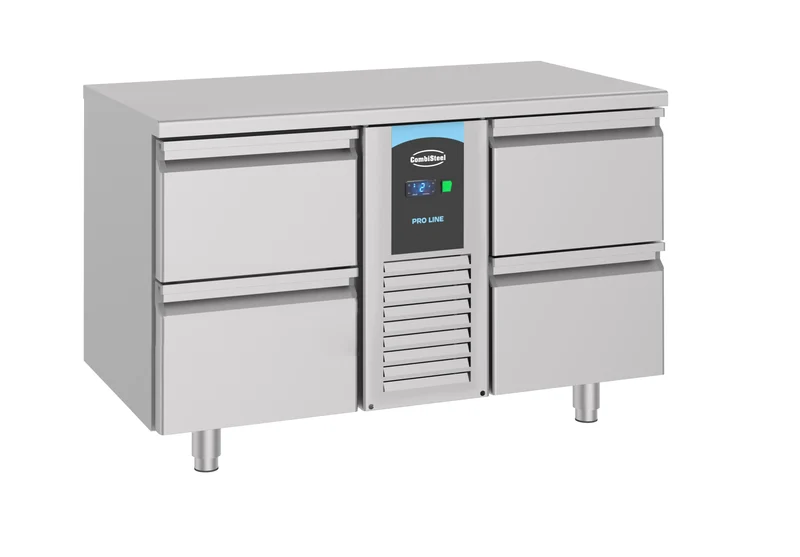 Table Réfrigérée Inox 4 Tiroirs 1300 Monobloc Energy Line – Réfrigérateur, -2/+8 °C