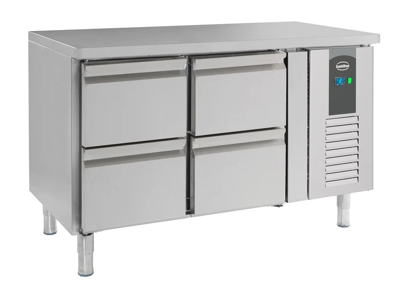 Table Réfrigérée Inox 4 Tiroirs L1360 – Réfrigérateur, +2/+8 °C