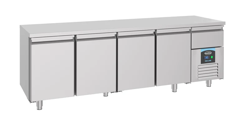Table Réfrigérée Inox 304 4 Portes 2330 Pro Line – Réfrigérateur, -2/+8 °C