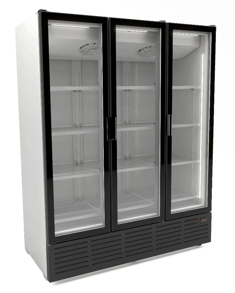 Armoire Réfrigérée Vitrée 3 Portes 1560L Blanche – Réfrigérateur, -1/+7 °C