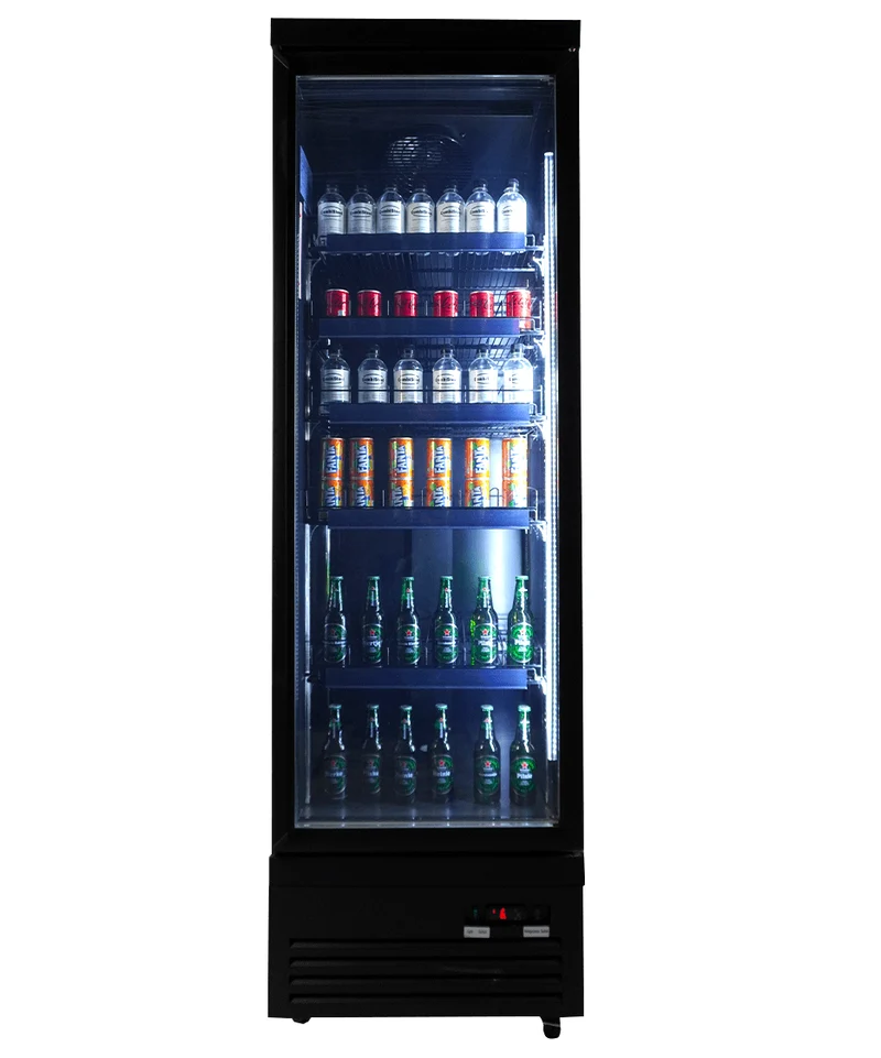 Armoire Réfrigérée Vitrée 1 Porte Ceb-500R Noire – Réfrigérateur, 0/+10 °C