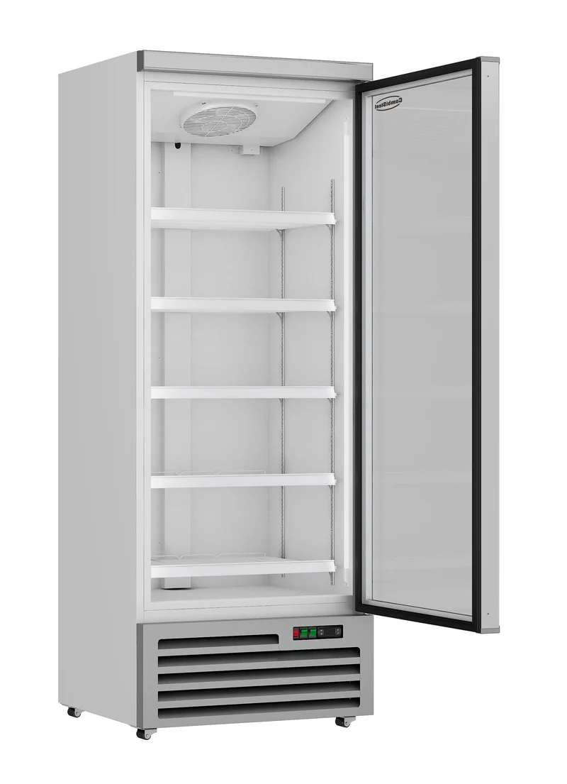 Armoire Réfrigérée Vitrée 1 Porte Jde-600R Blanche – Réfrigérateur, 0/+10 °C