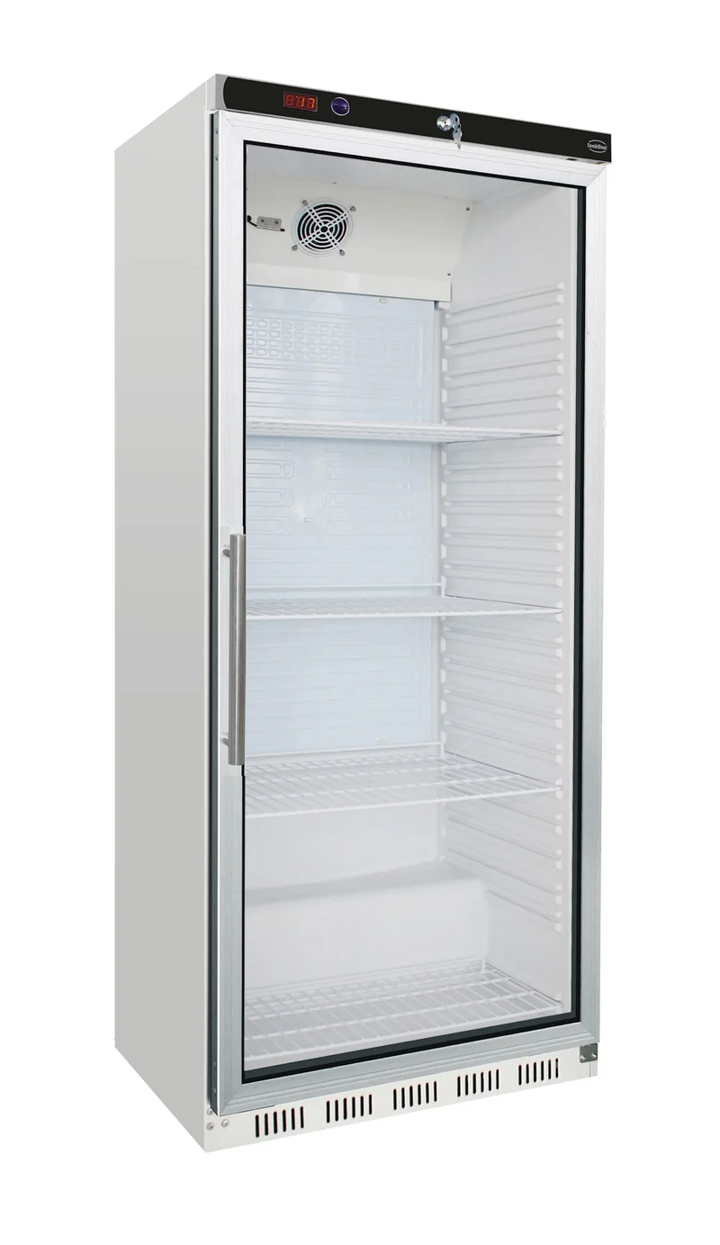 Armoire Réfrigérée Vitrée 1 Porte 570L Blanche HR600 – Réfrigérateur, +2/+8 °C