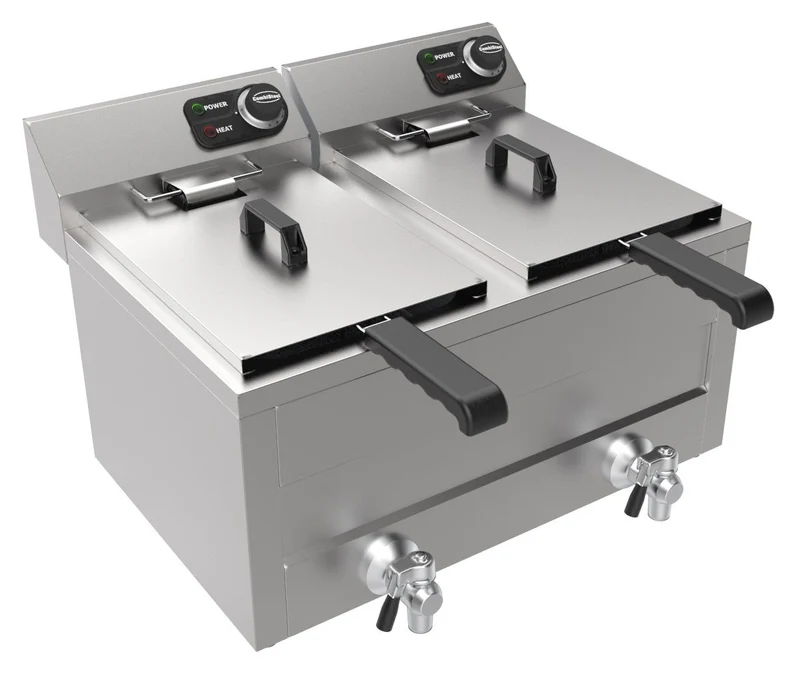Friteuse Posable Électrique 2X8L 2X3Kw