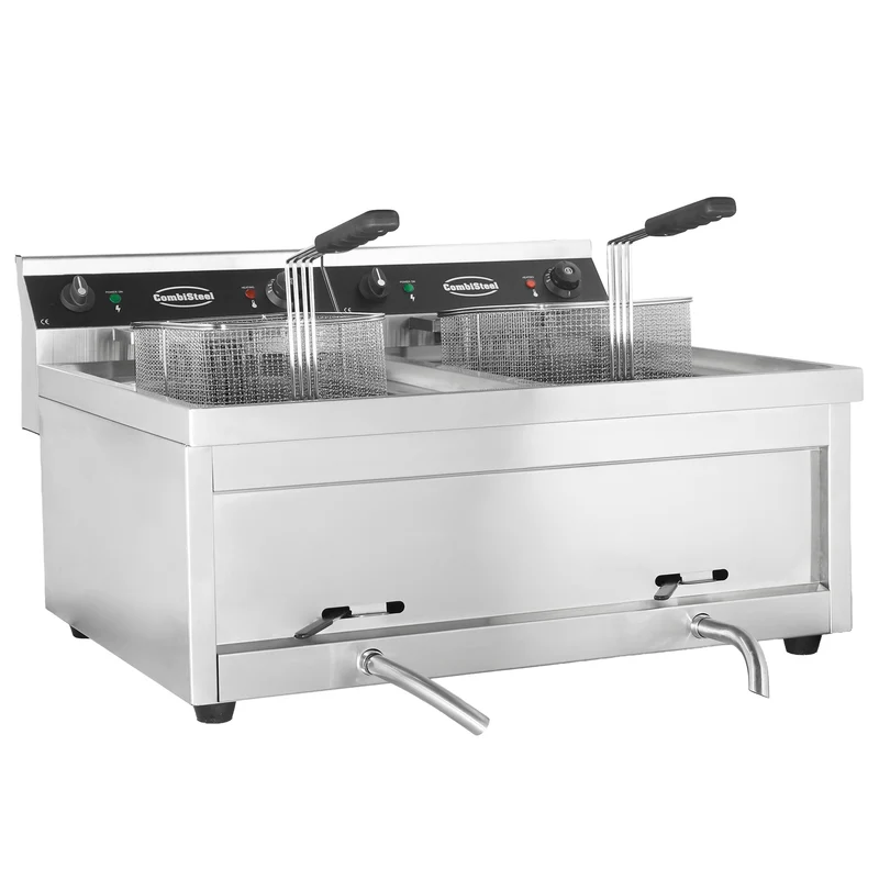 Friteuse Posable Électrique 2X12L 2X6Kw