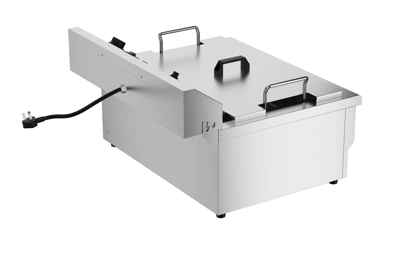 Friteuse Posable Électrique 25L - Avec Robinet De Vidange