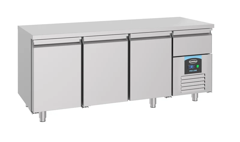 Table Réfrigérée Inox 304 3 Portes 1865 Pro Line – Réfrigérateur, -2/+8 °C