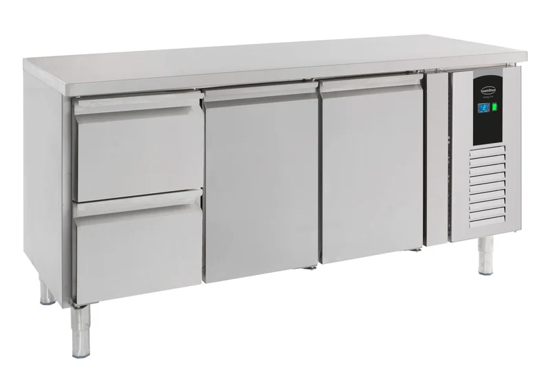 Table Réfrigérée Inox 2 Portes 2 Tiroirs L1795 Energy Line – Réfrigérateur, +2/+8 °C