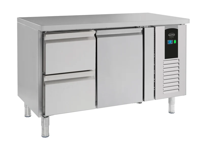 Table Réfrigérée Inox 1 Porte 2 Tiroirs L1360 Energy Line – Réfrigérateur, +2/+8 °C