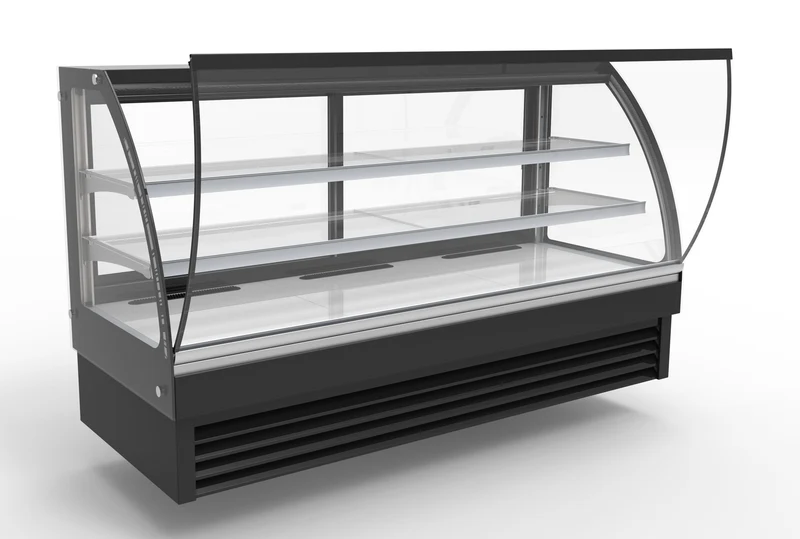 Vitrine Réfrigérée Comptoir Vitre Bombée 2000 – 2 m, +2/+8 °C