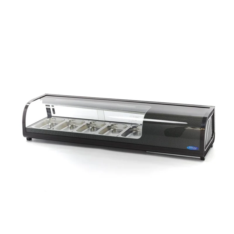 Présentoir de sushis et de tapas - 52 L - incl 5 x 1/3 GN - modèle de table