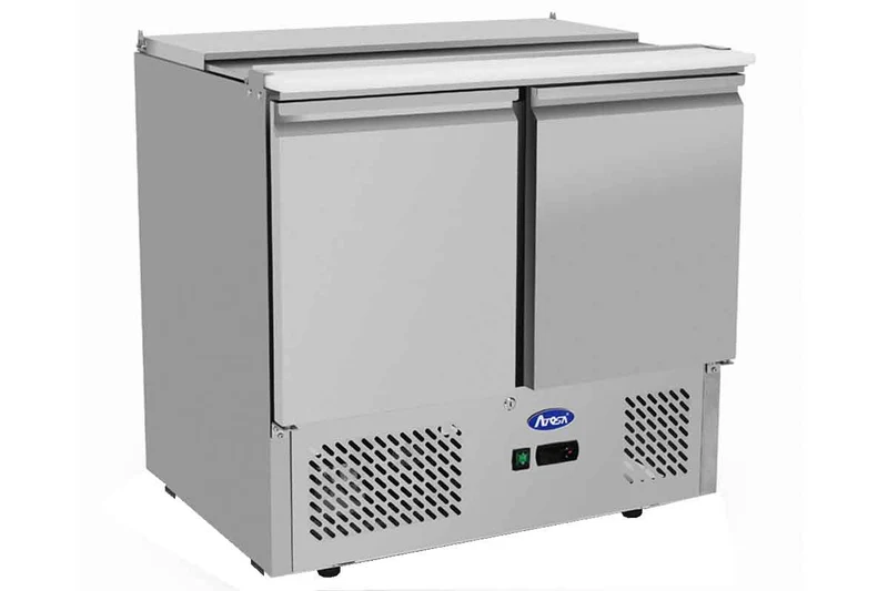 Meuble Saladette Capot Inox - 2 Portes