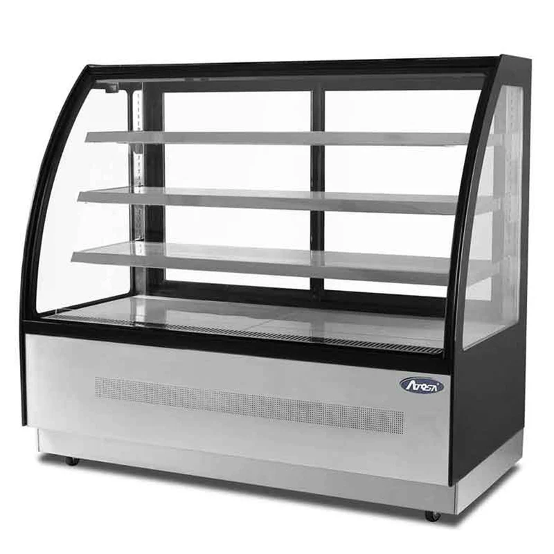 Vitrine Réfrigérée Comptoir - Bombée - Inox