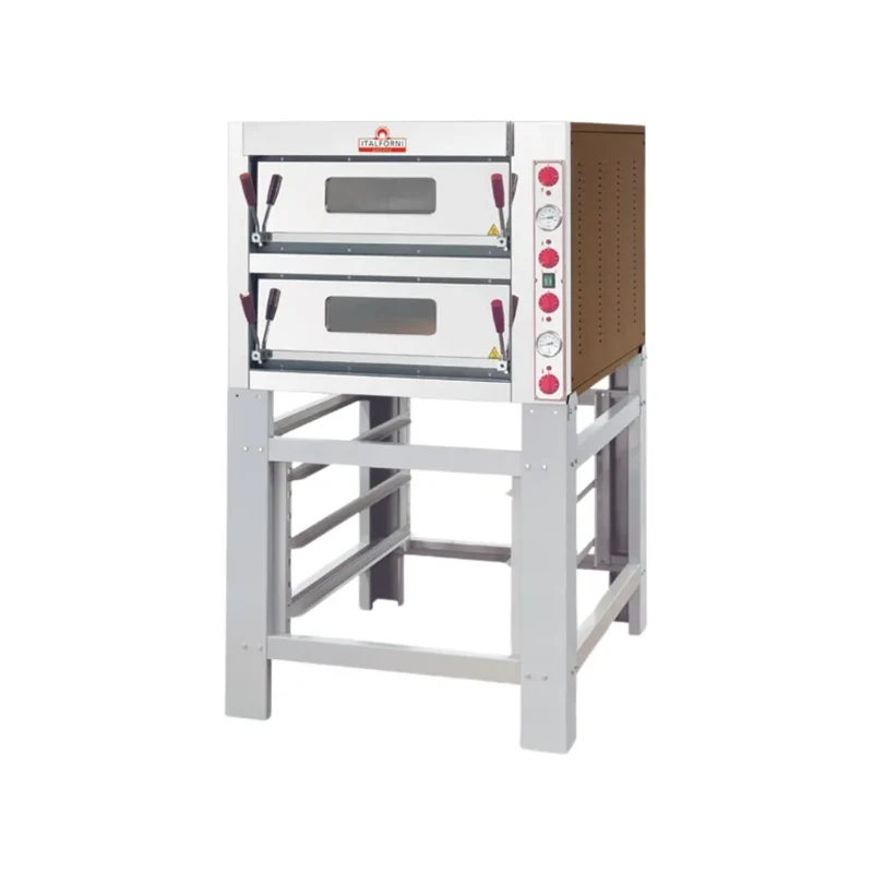 Four à pizza 2 niveaux - 12 pizzas - 910x1170x700mm