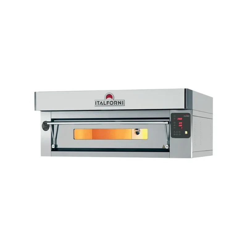 Four à pizza 1 niveau digitales Gamme EURO - 9 pizzas - Finition inox - 1320x1260x400mm