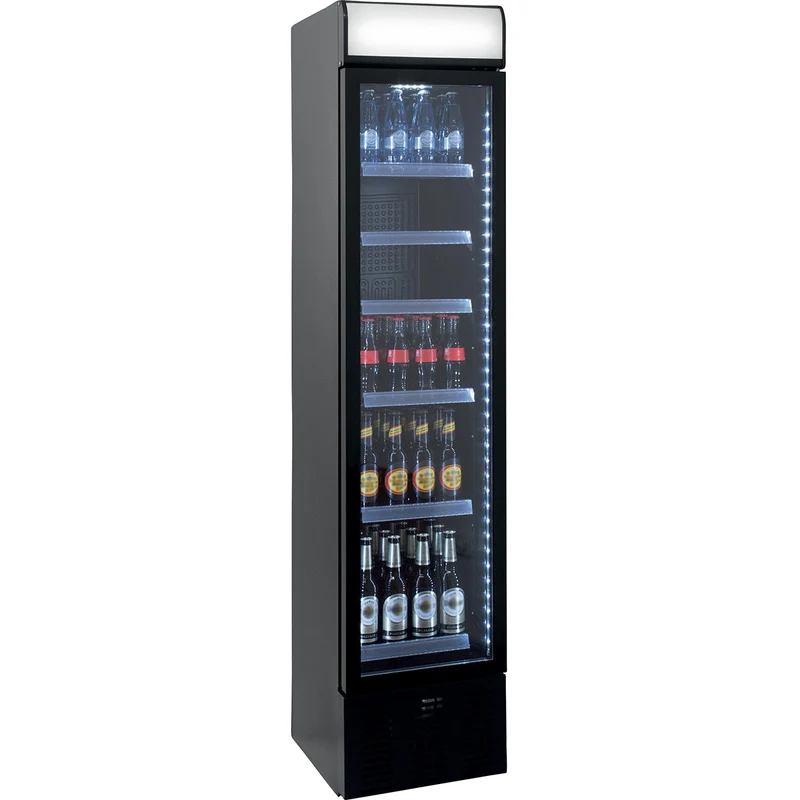 Vitrine a boissons étroite, 0°c/+7°c