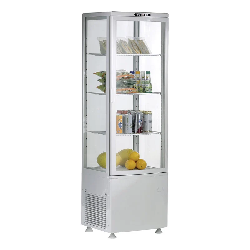 Vitrine réfrigérée blanche 235 litres 0/+12°c