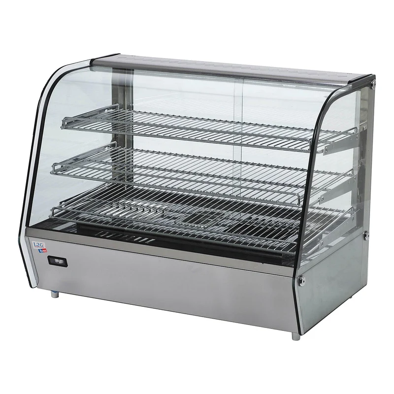 Vitrine de présentation chauffante 160 litres
