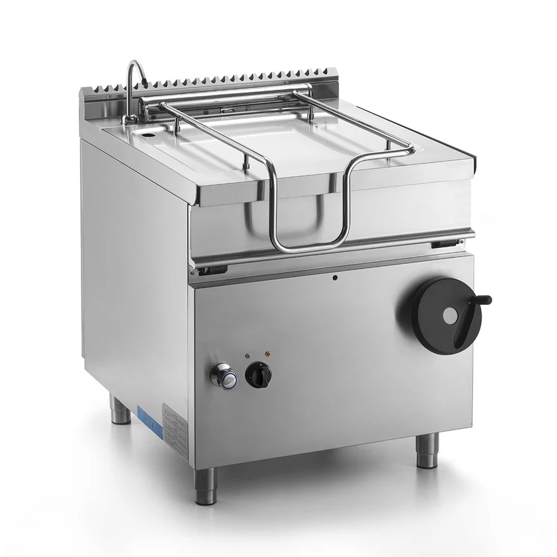 Sauteuse électrique manuelle inox 304, cuve de 50L