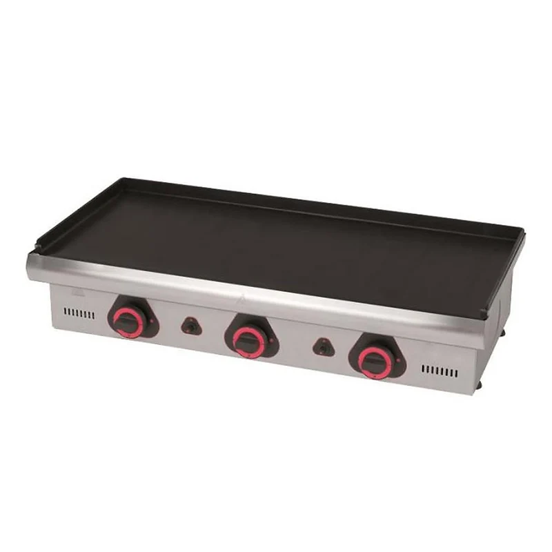Plancha à snacker gaz plaque en acier bleui 890×390