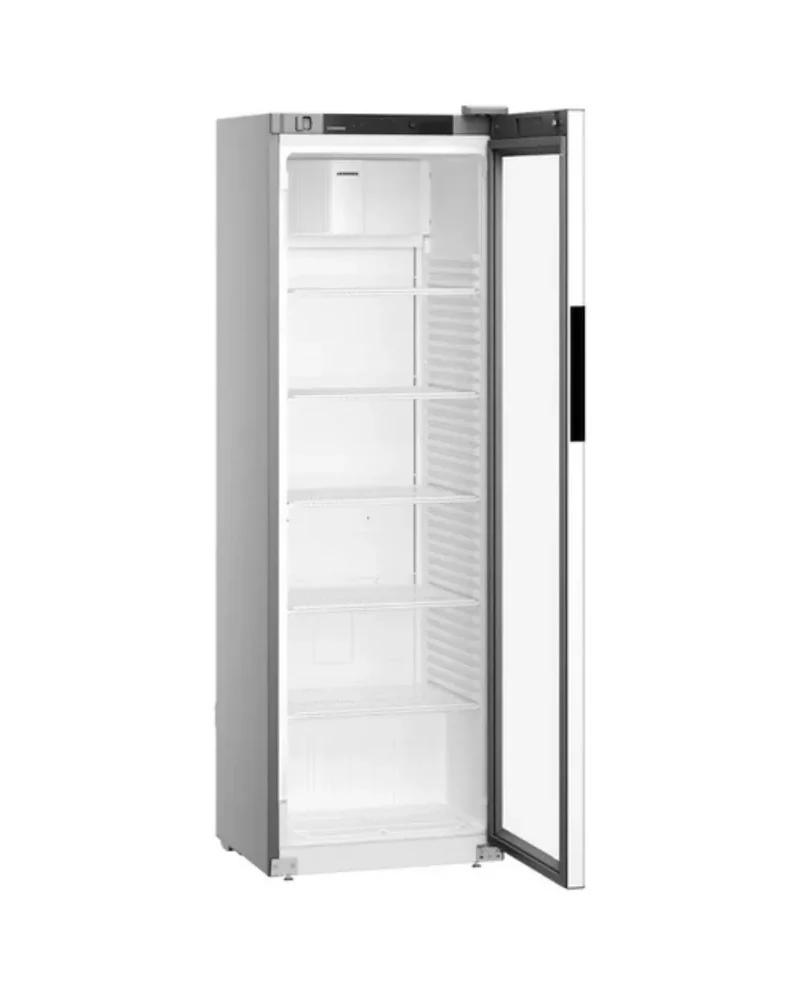 Armoire réfrigérée à boisson postive ventilée en epoxy blanc 1 porte vitrée - 400 litres