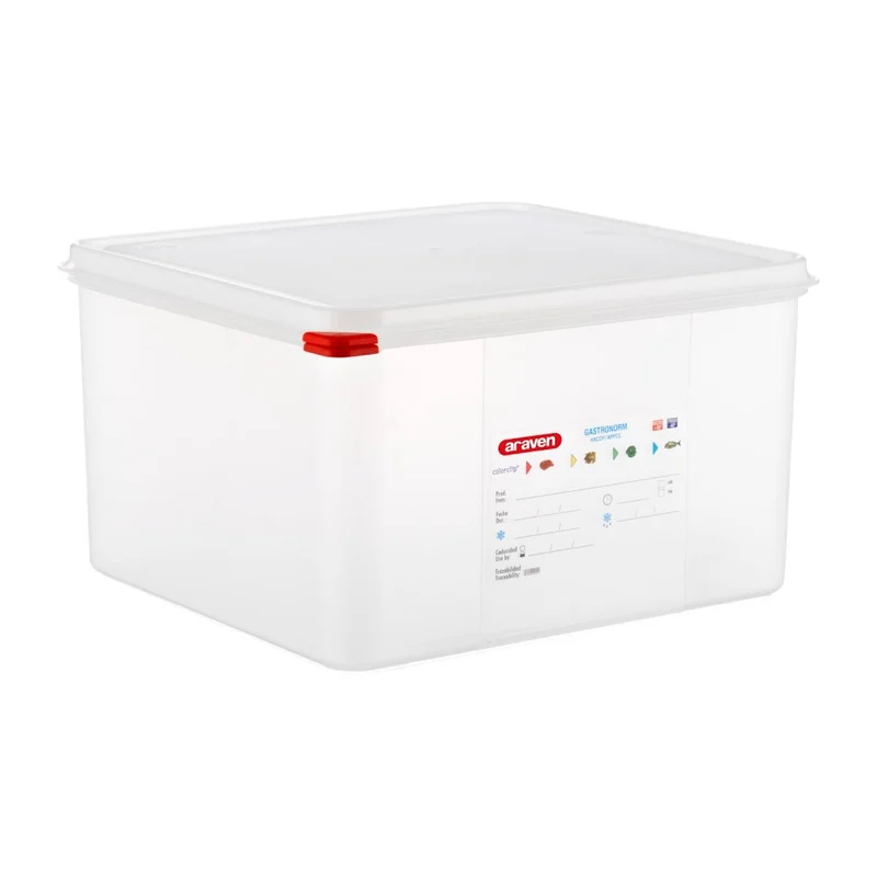 Boîtes alimentaires en polypropylène GN 2/3 Araven 19L (lot de 4)
