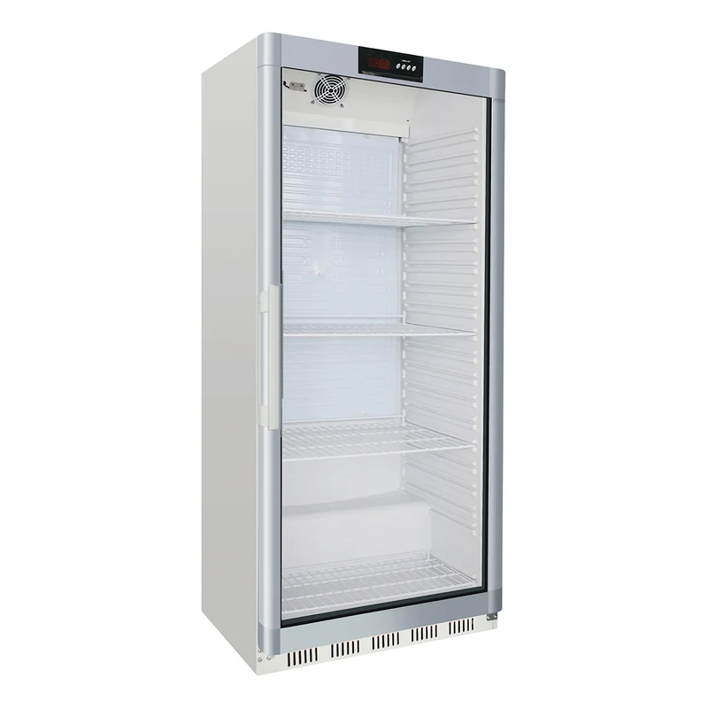 Armoire réfrigérée blanche porte vitrée , +2/+8°c 600L
