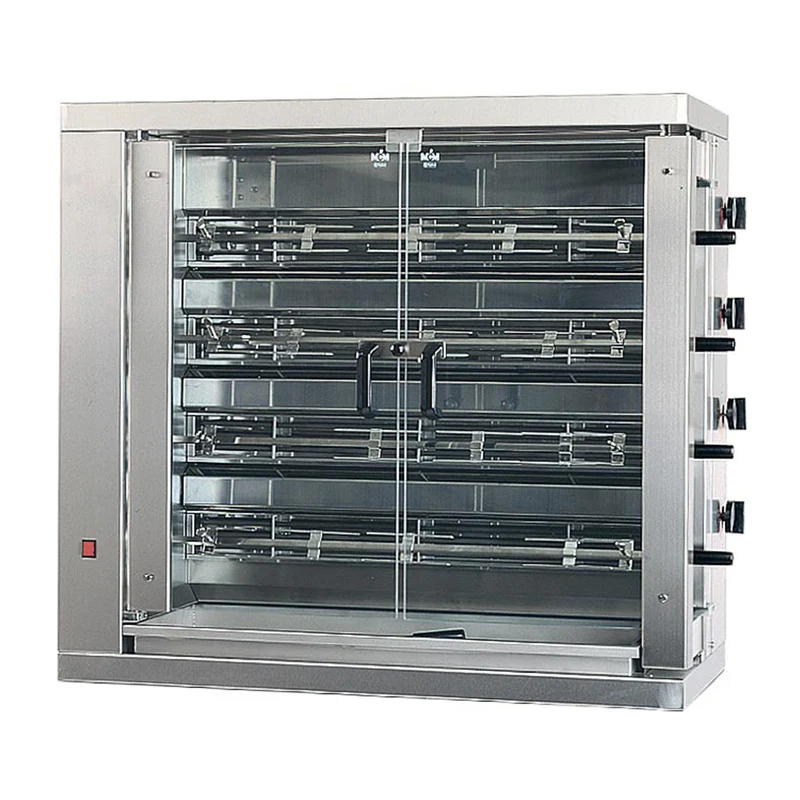 Rôtissoire électrique inox 4 broches en V