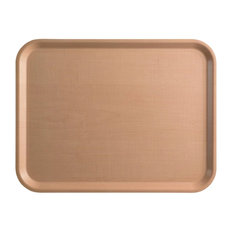 Plateau de service rectangulaire stratifié Mykonos Cambro bouleau 43 cm