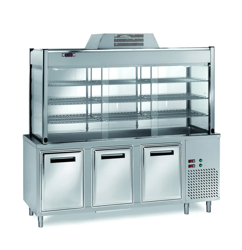 Vitrine réfrigérée en libre-service PROFI 1200x700x2000 - 3x GN 1/1