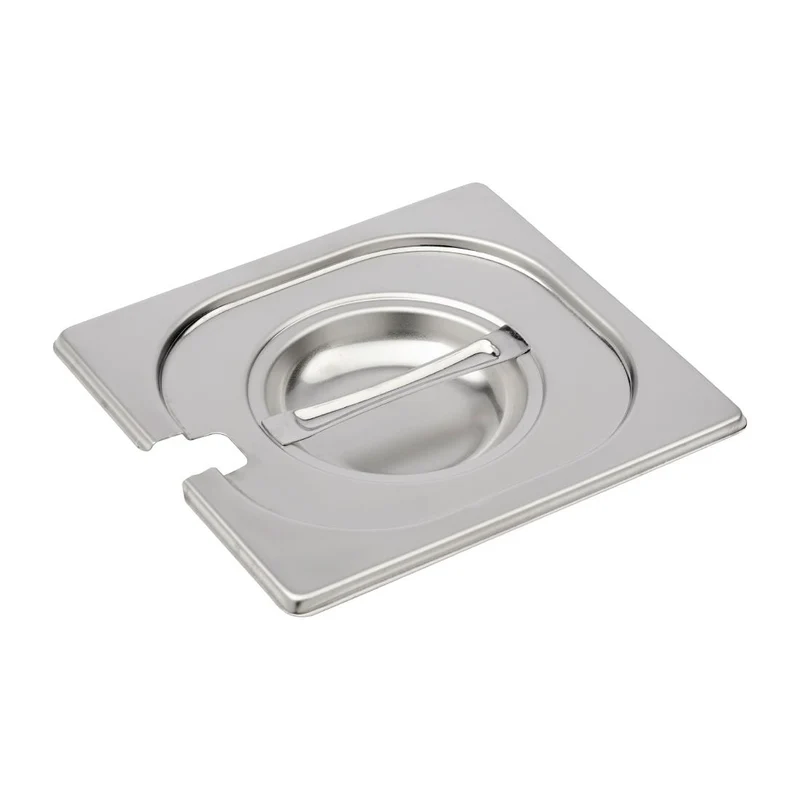 Couvercle inox avec encoche GN 1/6 Gastro M