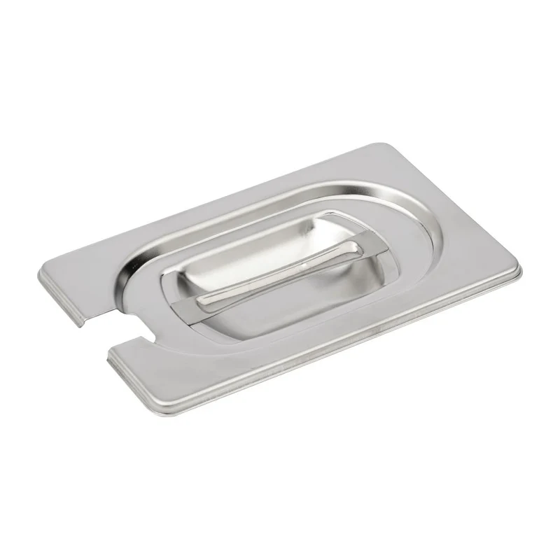 Couvercle inox avec encoche GN 1/9 Gastro M