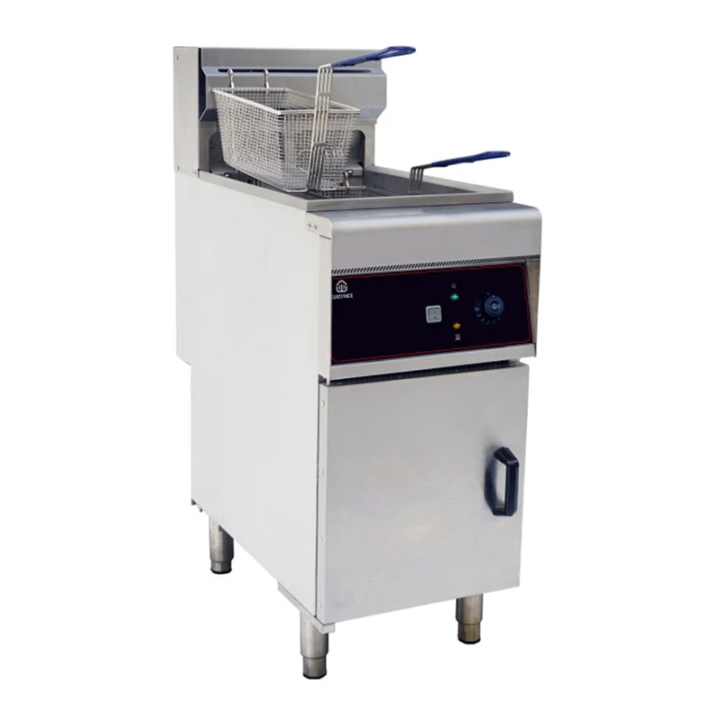Friteuse électrique sur coffre 2 paniers 28L