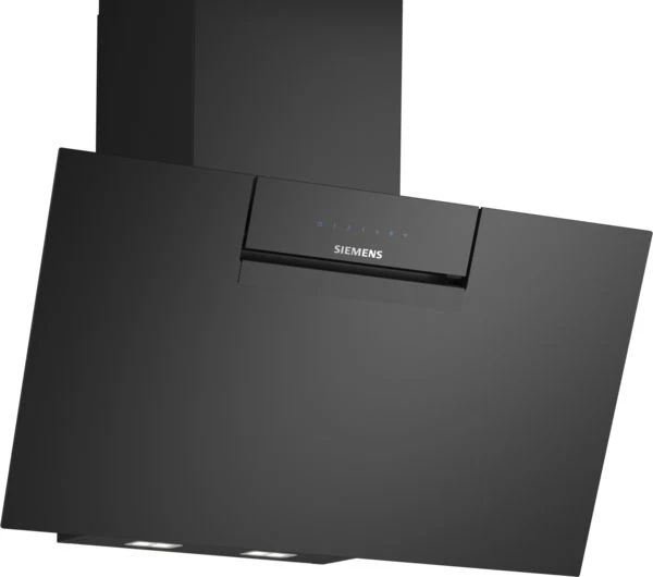 iQ300, Hotte murale, 80 cm, Noir avec finition en verre SIEMENS LC87KFN60