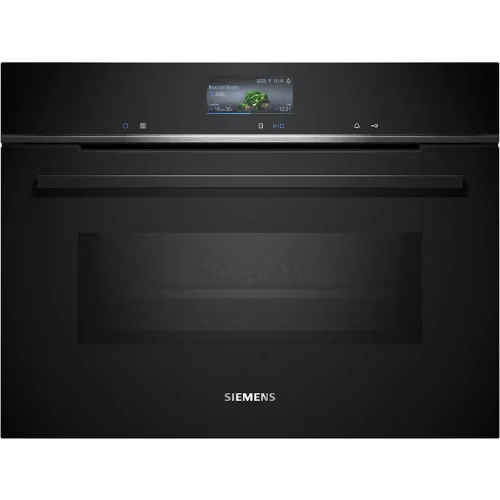 iQ700, Four intégrable compact avec fonction micro-ondes, 60 x 45 cm, Noir SIEMENS CM776G1B1