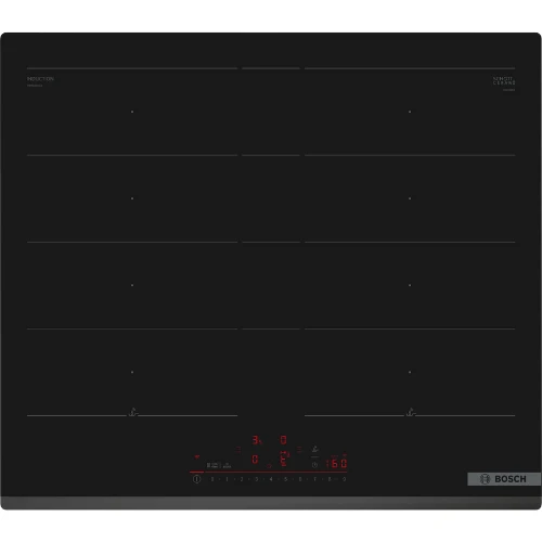 Série 6, Table à induction, 60 cm, Noir, sans cadre BOSCH PXY63KHC1E