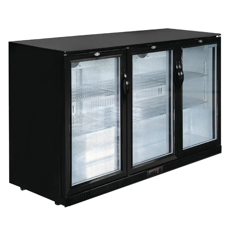Arrière-bar réfrigéré Polar Série G modèle bas 3 portes battantes 320L
