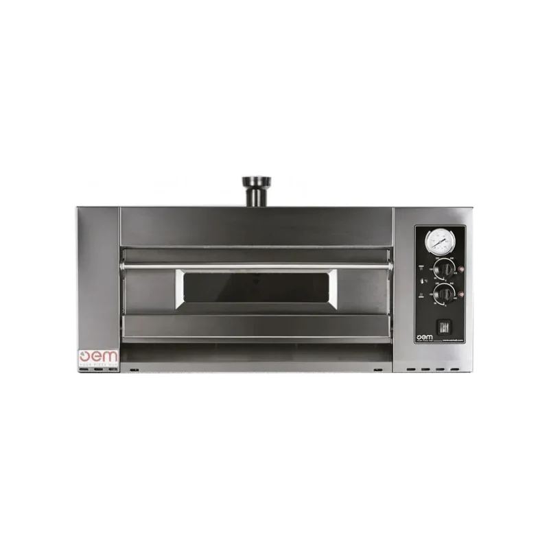 Four à pizza 1 niveau mécanique - 6 pizzas 30cm - 1250x970x400mm - Triphasé