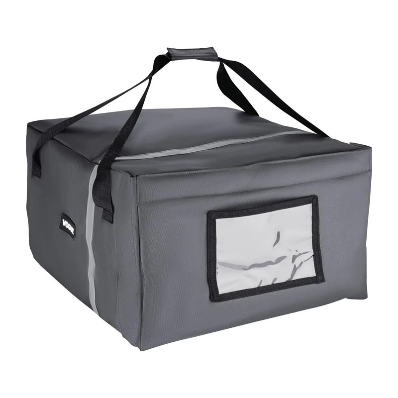Sac à pizza isotherme Vogue gris 495 x 495 x 320 mm