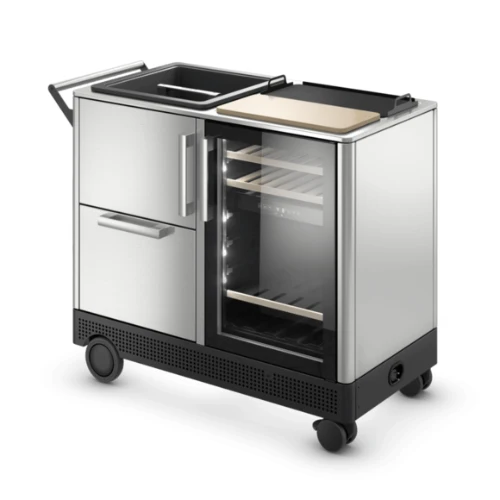MoBar 550 S Bar extérieur mobile 220 - 240 V, double zone en acier inoxydable dometic